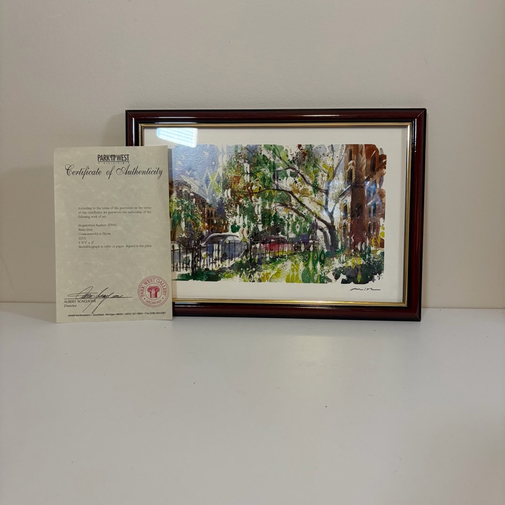  Misha Lenn "Commonwealth In Bloom" Matted and Framed Art Print Seriolithograph 